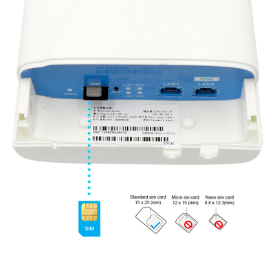 4G il router all'aperto senza fili IP66 di CBE Wifi impermeabilizza l'adattatore di POE