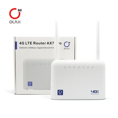 PRO Wifi modem senza fili del router di Wifi di potere di CBE 300mbps 5000mAh del router 3G 4G LTE di OLAX AX7 con Sim Card Slot