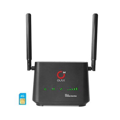 LTE CAT4 sbloccano il router senza fili 2000mah 300mbps 4 LAN For Security Camera di 4g WiFi